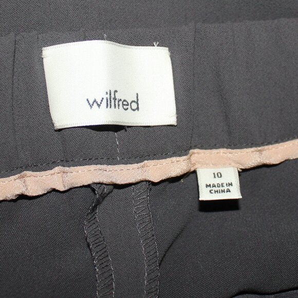Aritzia Wilfred Women's Darontal Classic  Ankle  Pant Kinetic Gray Size 10 - Picture 7 of 7